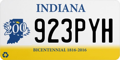 IN license plate 923PYH