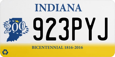 IN license plate 923PYJ