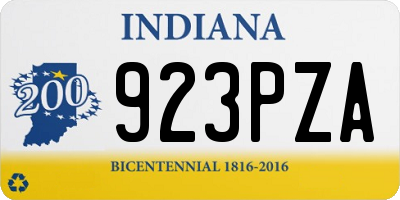 IN license plate 923PZA
