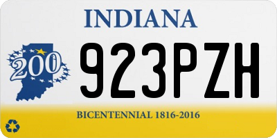 IN license plate 923PZH
