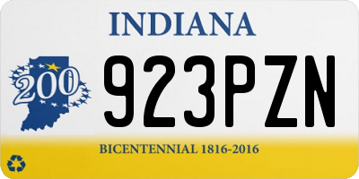 IN license plate 923PZN