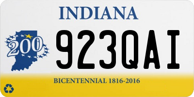 IN license plate 923QAI