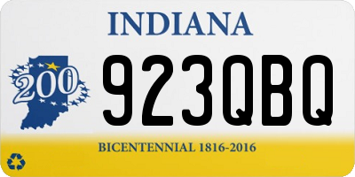 IN license plate 923QBQ
