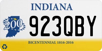 IN license plate 923QBY
