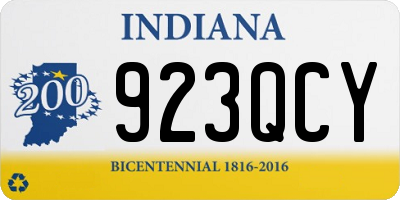 IN license plate 923QCY