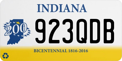 IN license plate 923QDB