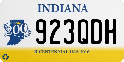 IN license plate 923QDH