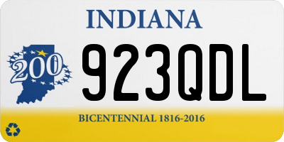 IN license plate 923QDL