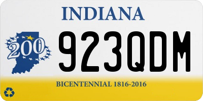 IN license plate 923QDM