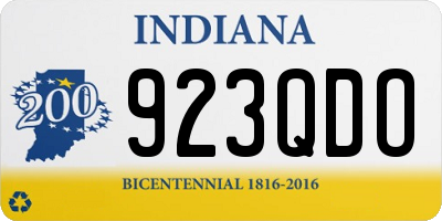 IN license plate 923QDO