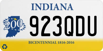 IN license plate 923QDU