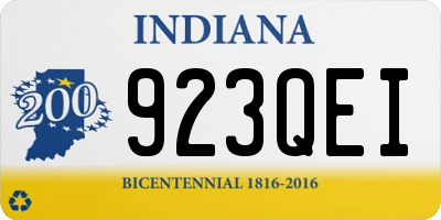 IN license plate 923QEI