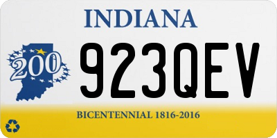 IN license plate 923QEV