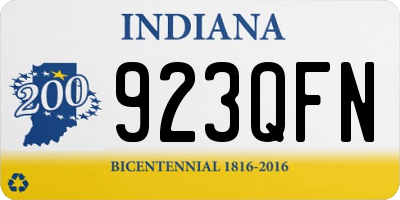 IN license plate 923QFN