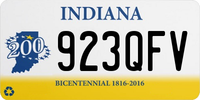 IN license plate 923QFV