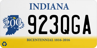 IN license plate 923QGA