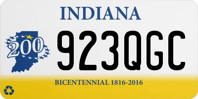 IN license plate 923QGC