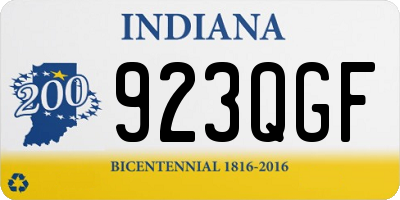 IN license plate 923QGF