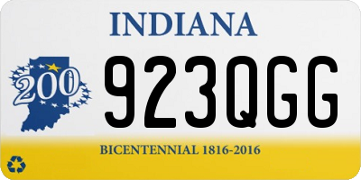 IN license plate 923QGG