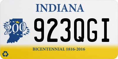 IN license plate 923QGI