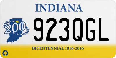 IN license plate 923QGL