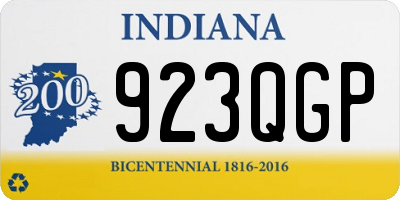 IN license plate 923QGP