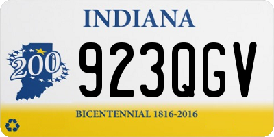 IN license plate 923QGV