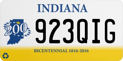 IN license plate 923QIG