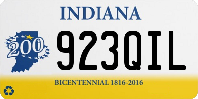 IN license plate 923QIL