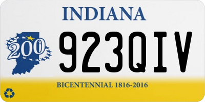 IN license plate 923QIV