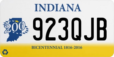 IN license plate 923QJB
