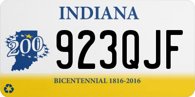 IN license plate 923QJF