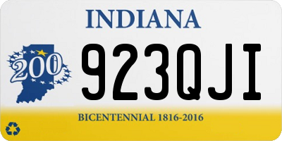 IN license plate 923QJI