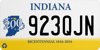 IN license plate 923QJN
