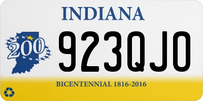 IN license plate 923QJO