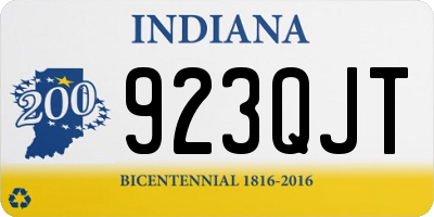IN license plate 923QJT