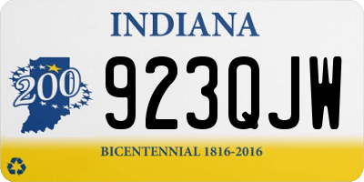 IN license plate 923QJW