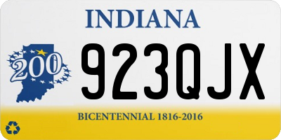 IN license plate 923QJX