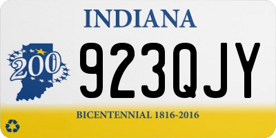 IN license plate 923QJY