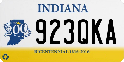 IN license plate 923QKA