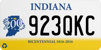 IN license plate 923QKC