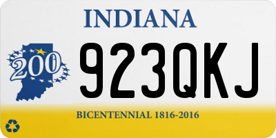 IN license plate 923QKJ