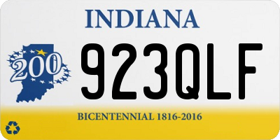 IN license plate 923QLF