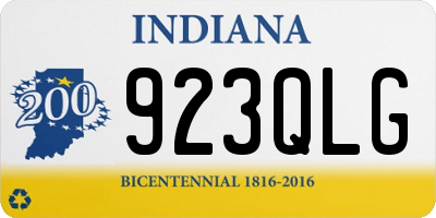 IN license plate 923QLG
