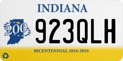 IN license plate 923QLH