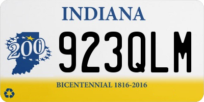 IN license plate 923QLM