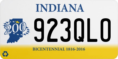 IN license plate 923QLO