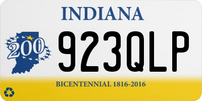 IN license plate 923QLP