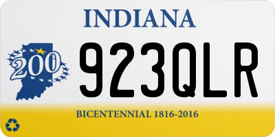IN license plate 923QLR