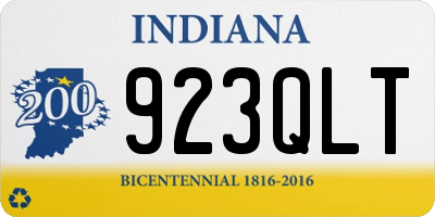 IN license plate 923QLT